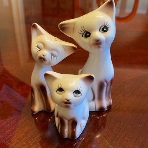 Vintage salt and pepper and toothpick holder